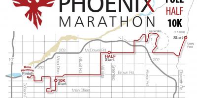 Mapa Phoenix marathon