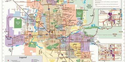 Phoenix linie autobusowe mapie