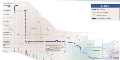 Phoenix transportu publicznego mapie