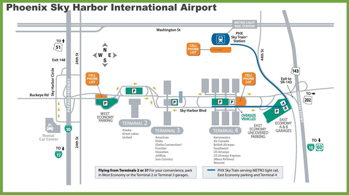 Brama Phoenix mapę lotniska