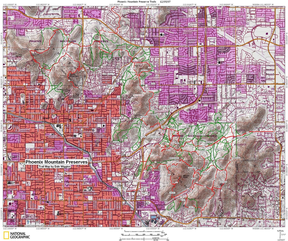 Phoenix góry mapa