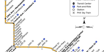 Metra doliny trasę na mapie